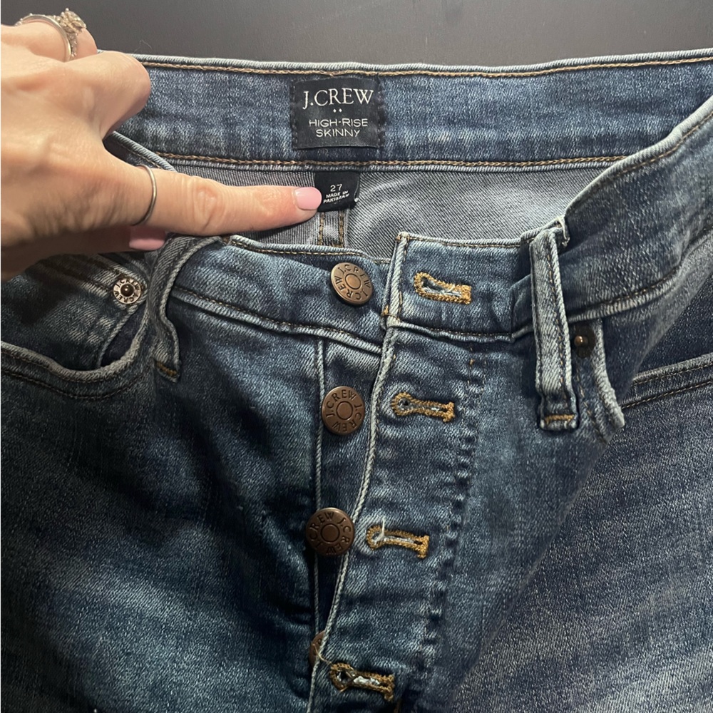 J. Crew high rise skinny jeans